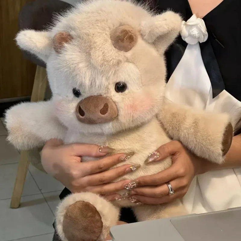 Plush Cow - Beige